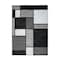 World Rug Gallery Contemporary Modern Boxes Design Soft Area Rug 3'3'' x 5' Gray 106GRAY3X5 - alternate 4